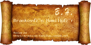 Brankován Hamilkár névjegykártya